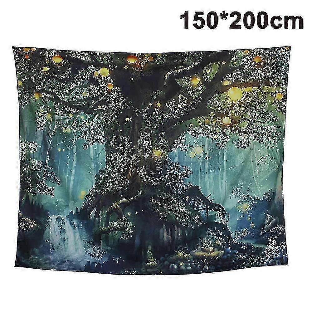 Floral 3d Wall Hanging Tapestry Creative Forest Realistic 3d