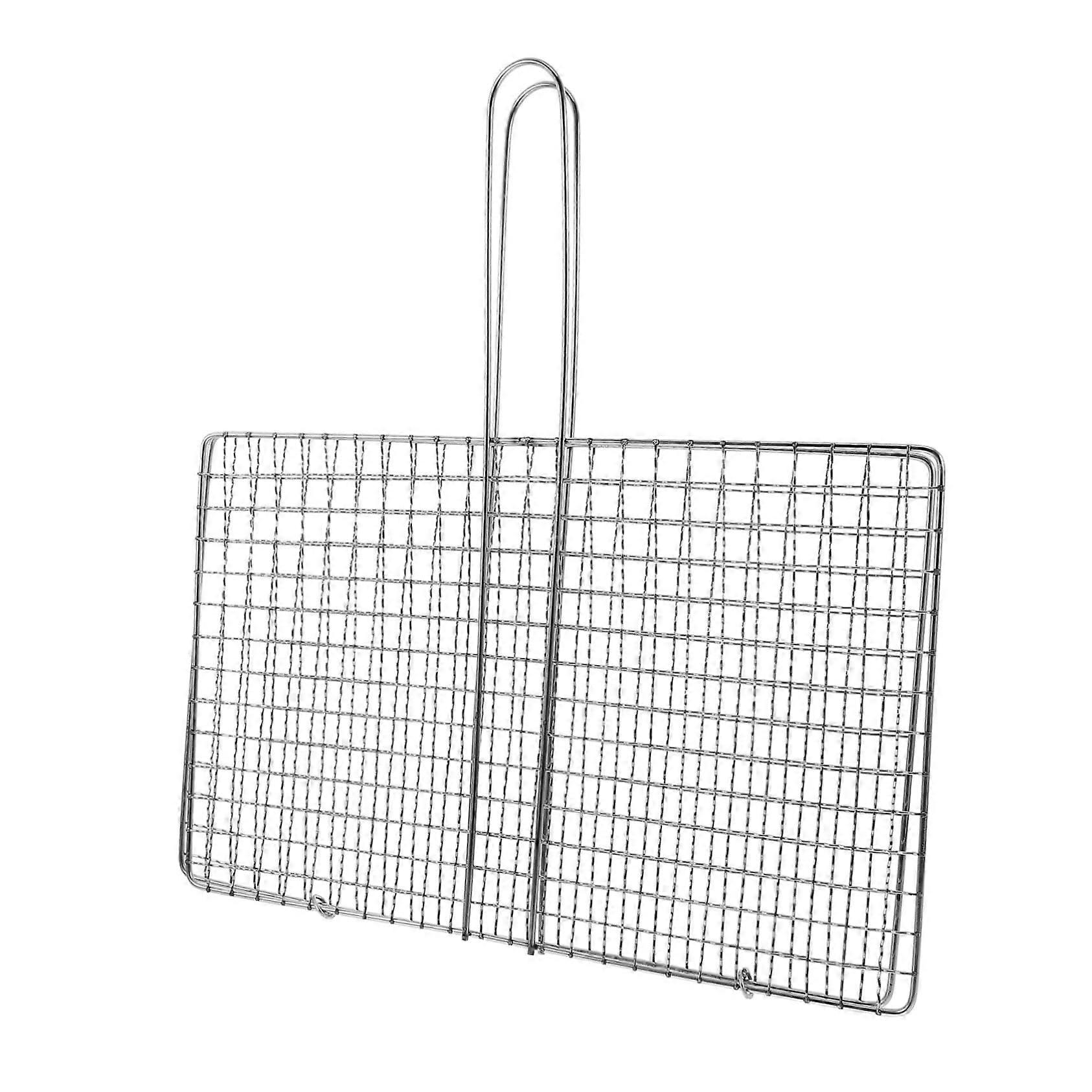 Grillkorb für Gemüse, Fisch und Fleisch, gleichmäßige Hitzeverteilung, leicht zu reinigendes Netzdesign