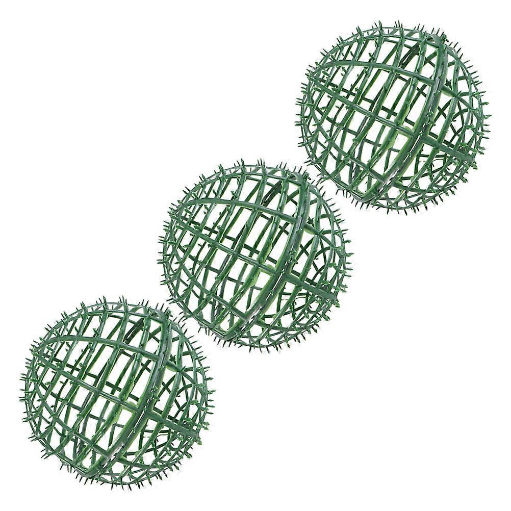Artificial Plant Topiary Ball Frame for 3Pcs Plastic Flower Holder