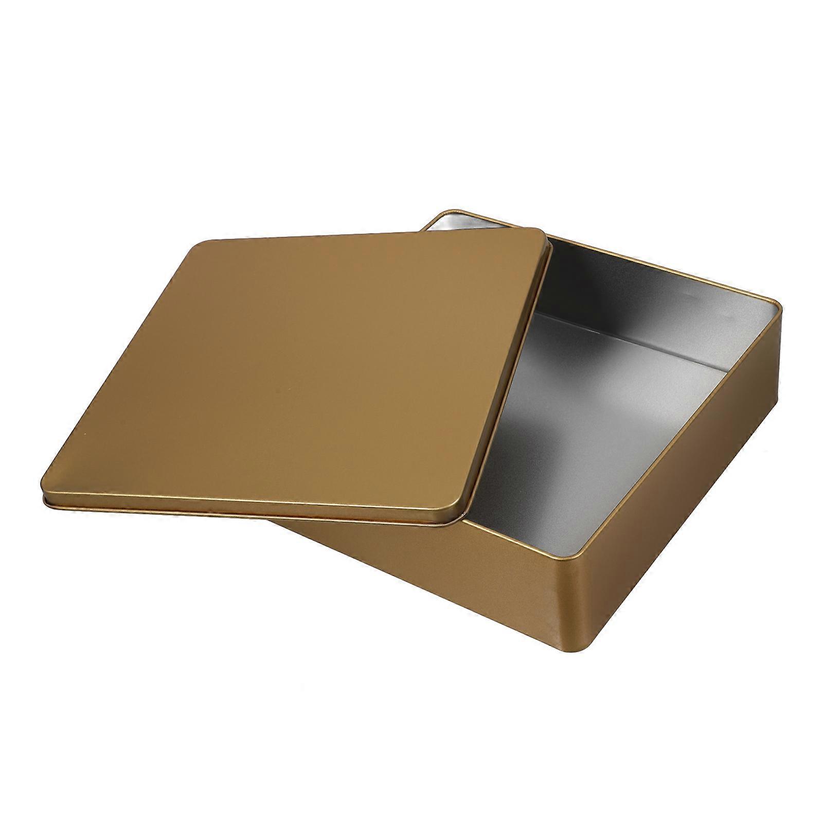 Empty Square Tinplate Candy Box for Storage Candy Tin