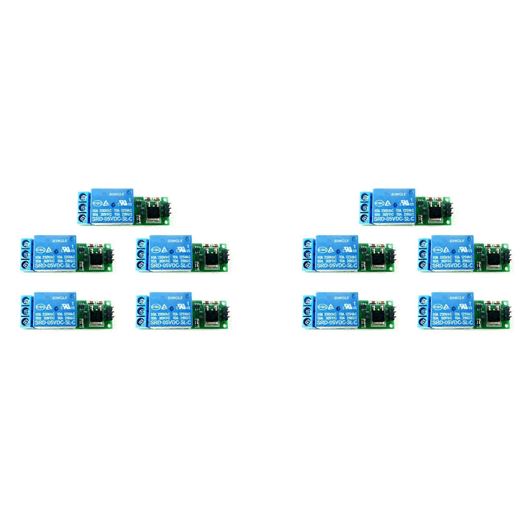 10Pcs 6-24V Flip-Flop Latch Relay Bistable Self-Locking Low Pulse Trigger Module
