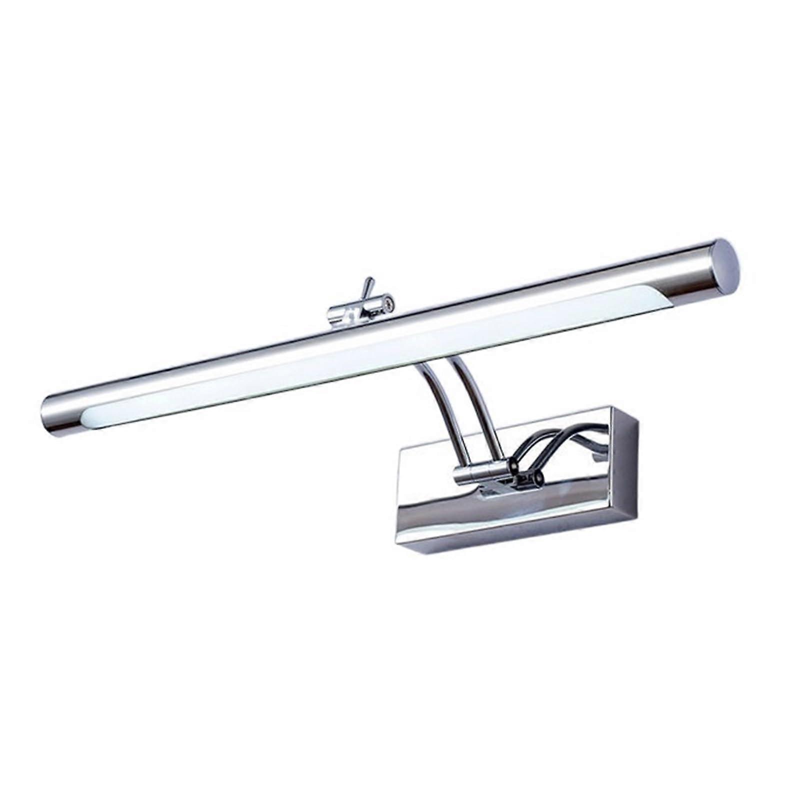 LED Vanity Light Adjustable Arm Waterproof Dimmable Bathroom Wall Fixture Warm Silver 7W 40cm