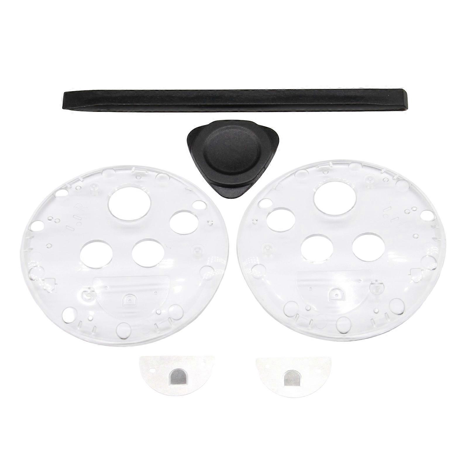 Handle Controller Button Panel Cover Shielding Cover Transparency Cover Scratch Accessories for 3 Controller Multicolor