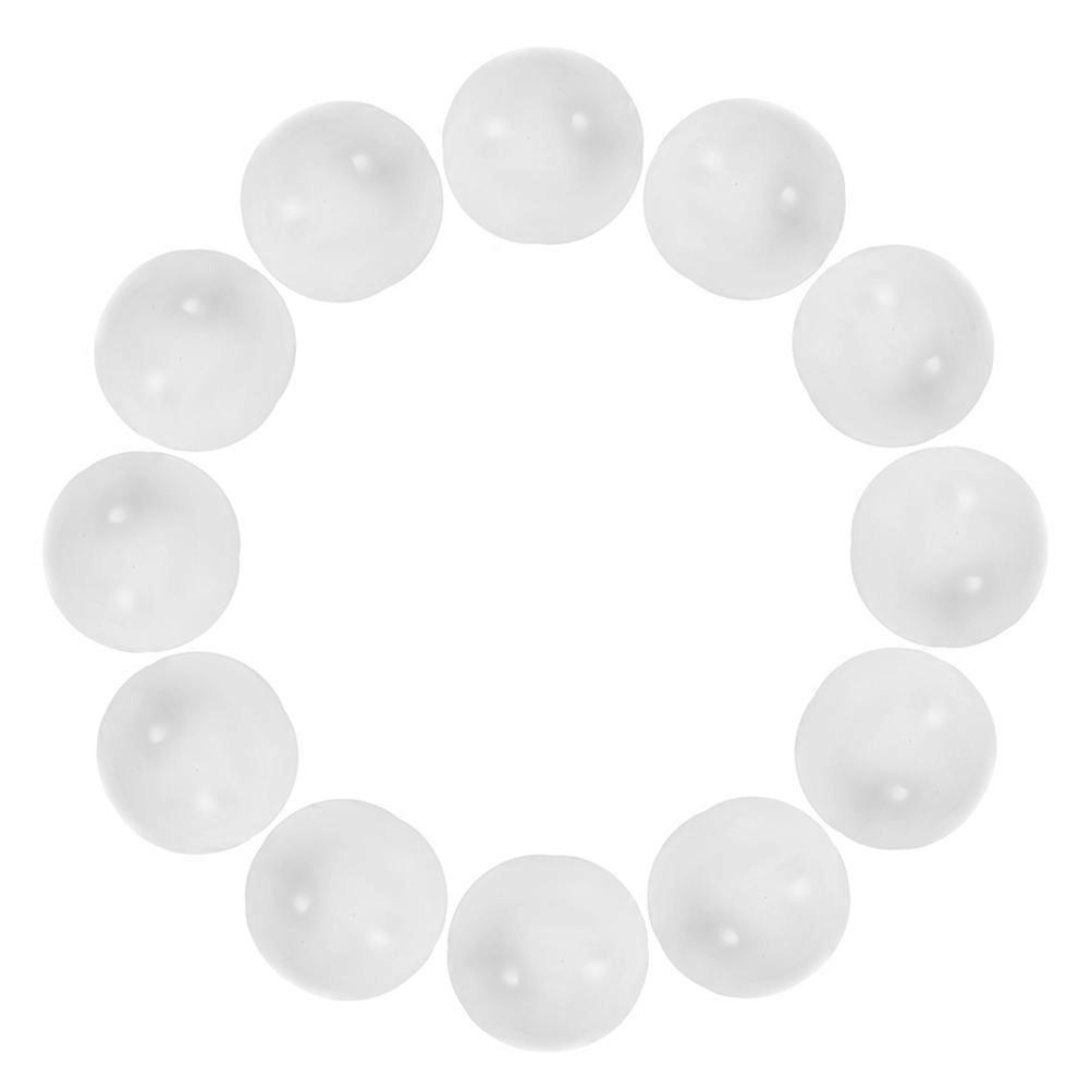 25Pcs White Plastic Raffle Drawing Balls for Games and Parties