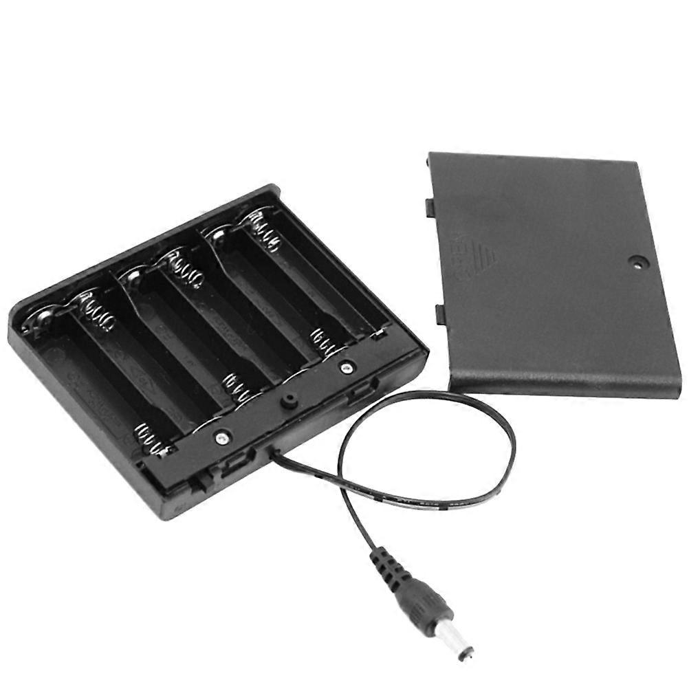 Battery Storage 6 Aa Battery Clip Holder with Easy Remove Cover
