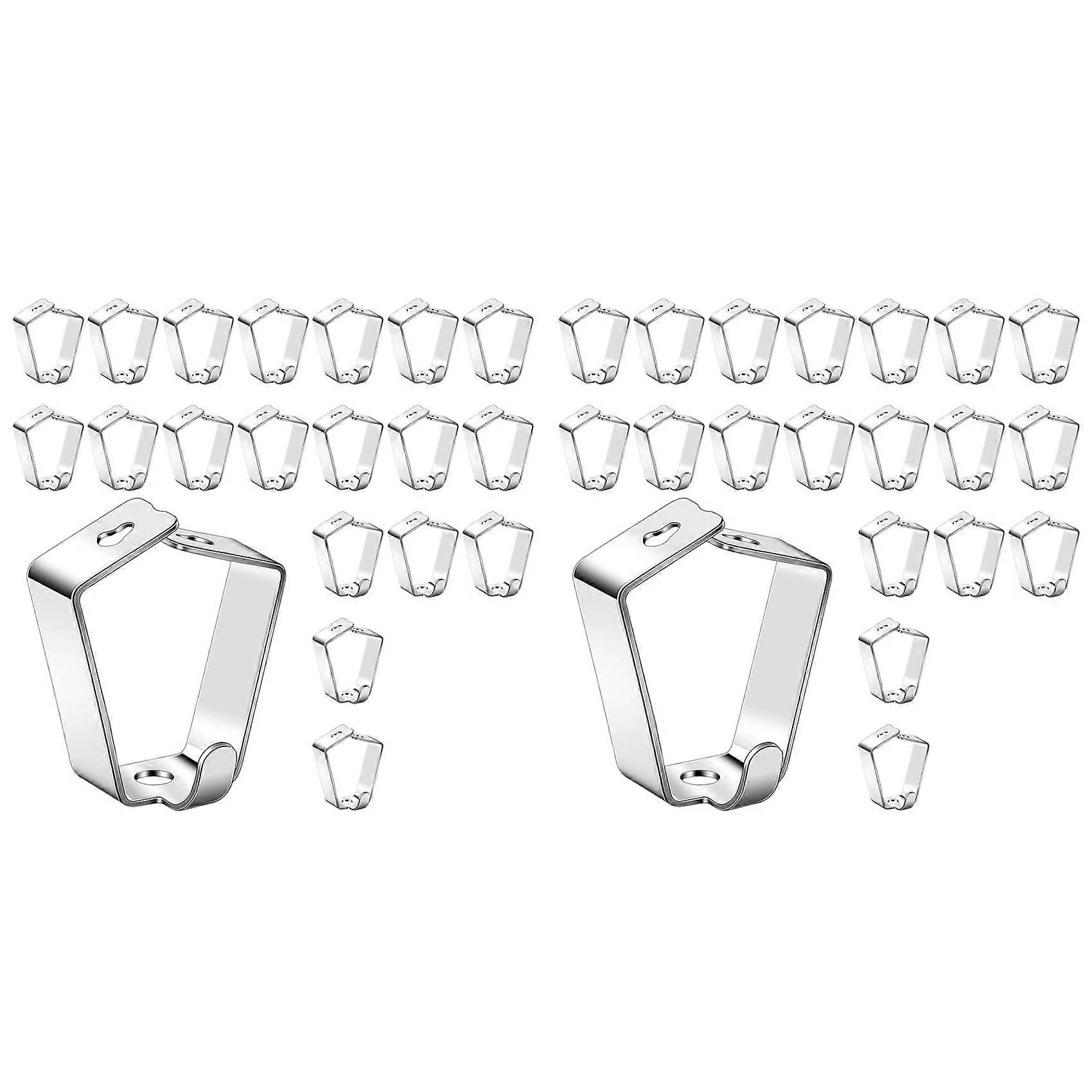 40 Pack Adjustable Picture Hanging Hook Rail Hanger Hooks for Art Hanging Systems and Other Picture Display Systems