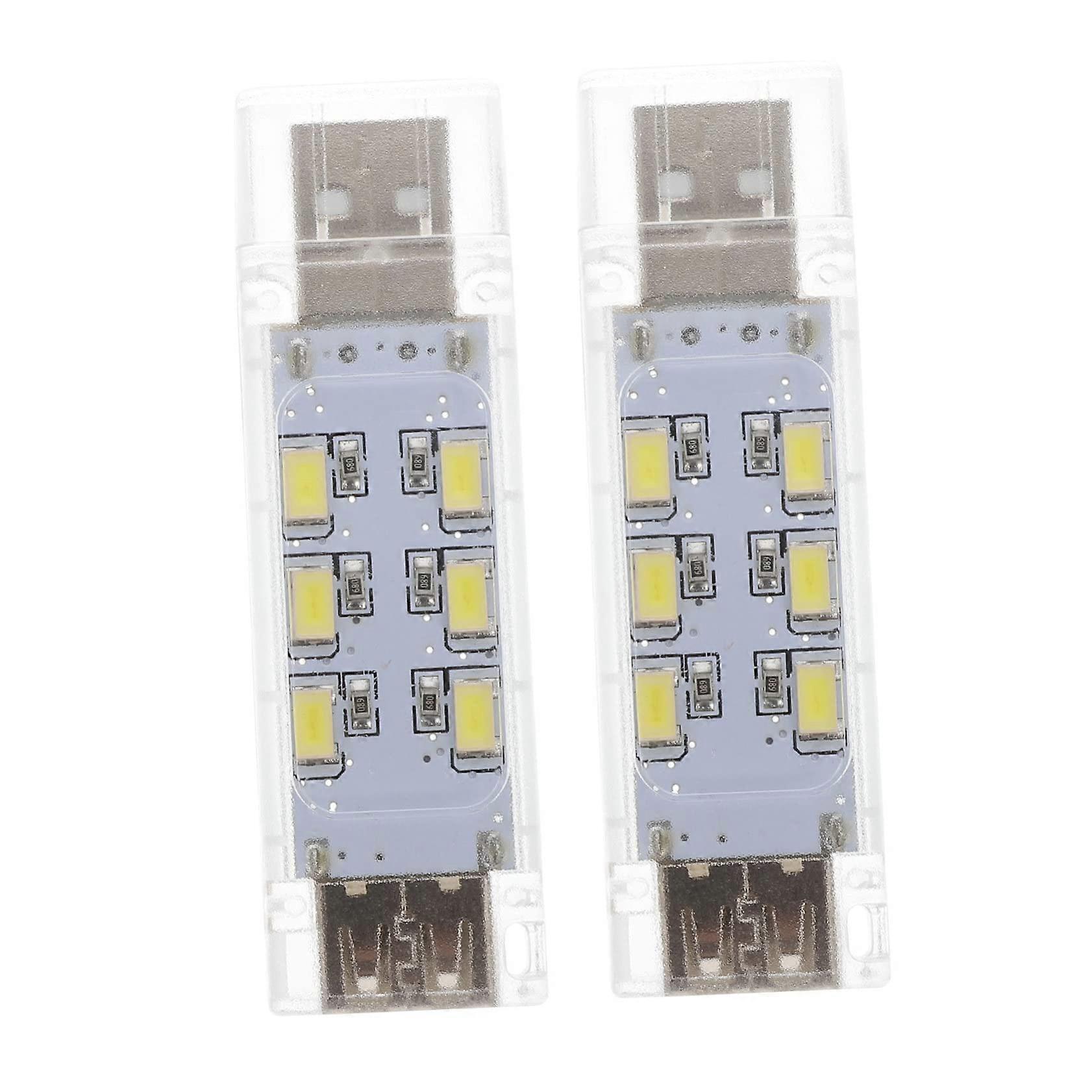 2pcs USB LED Desk Lamp Rechargeable Flexible Arm Reading Light for Laptop and Bedside