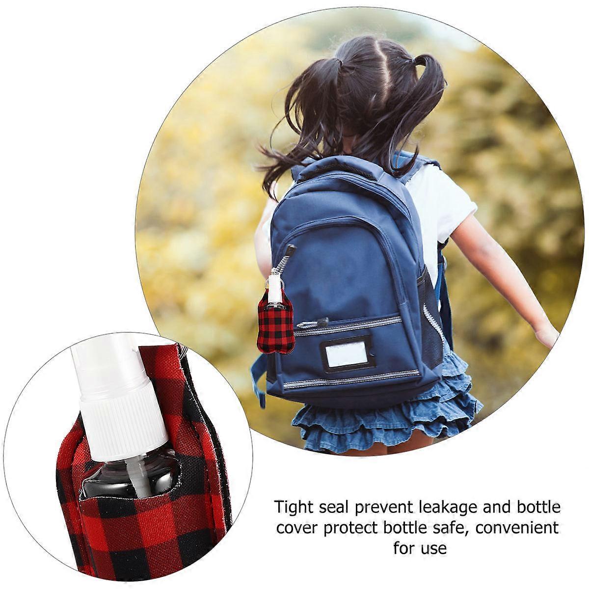 Hand Bottle Cover Portable Protective Case for 3Sets with Key Ring