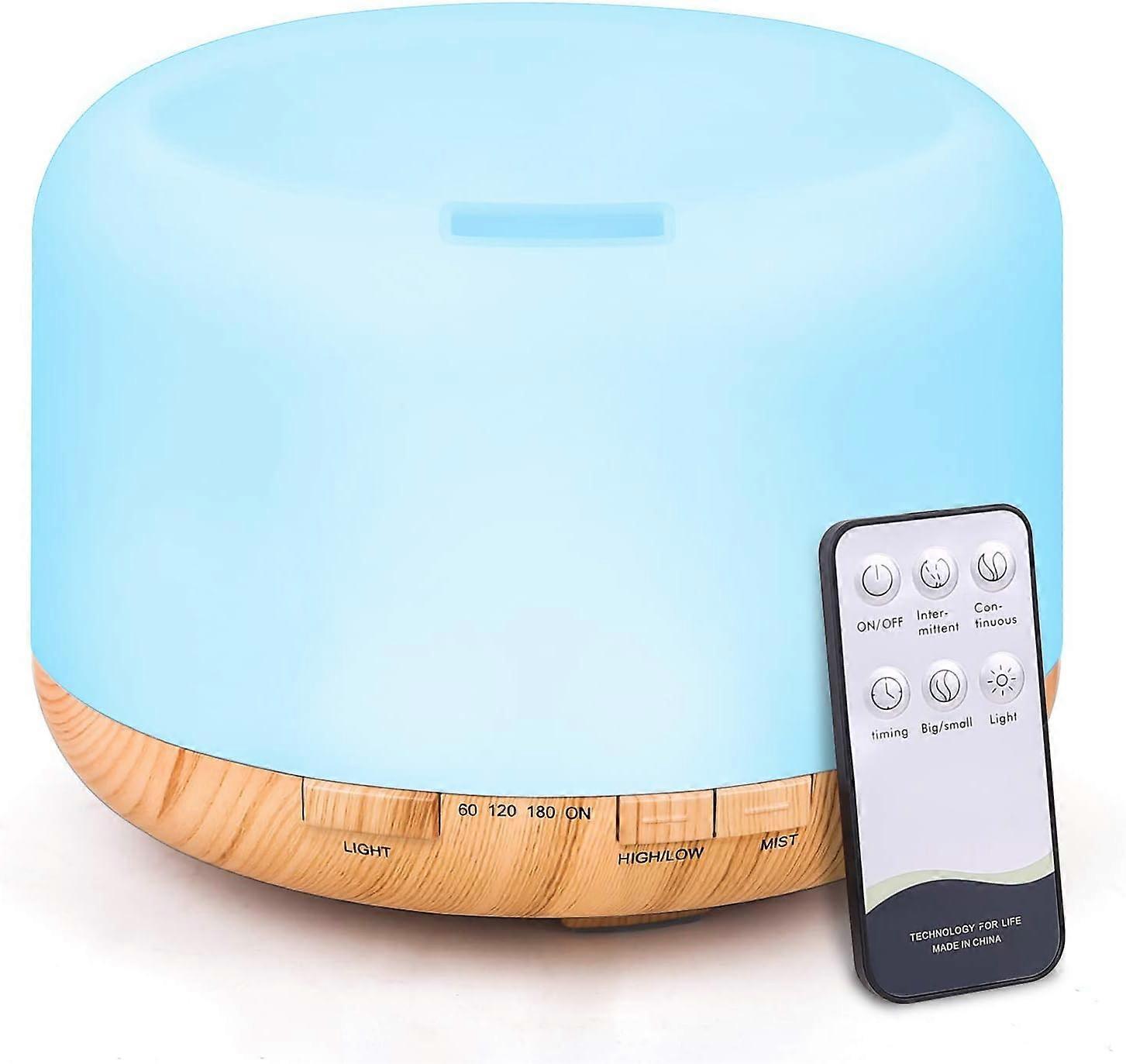 Essential Oil Diffuser, YIKUBEE Oil Diffuser, 500ml Humidifier, Diffusers Home, Aromatherapy Diffuser with Remote Control, Diffusers Essential Oils