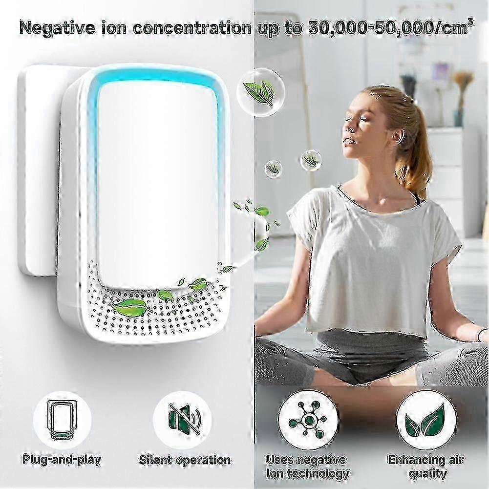 3-Pack Negative Ion Air Purifiers with EU Plug for Home Use