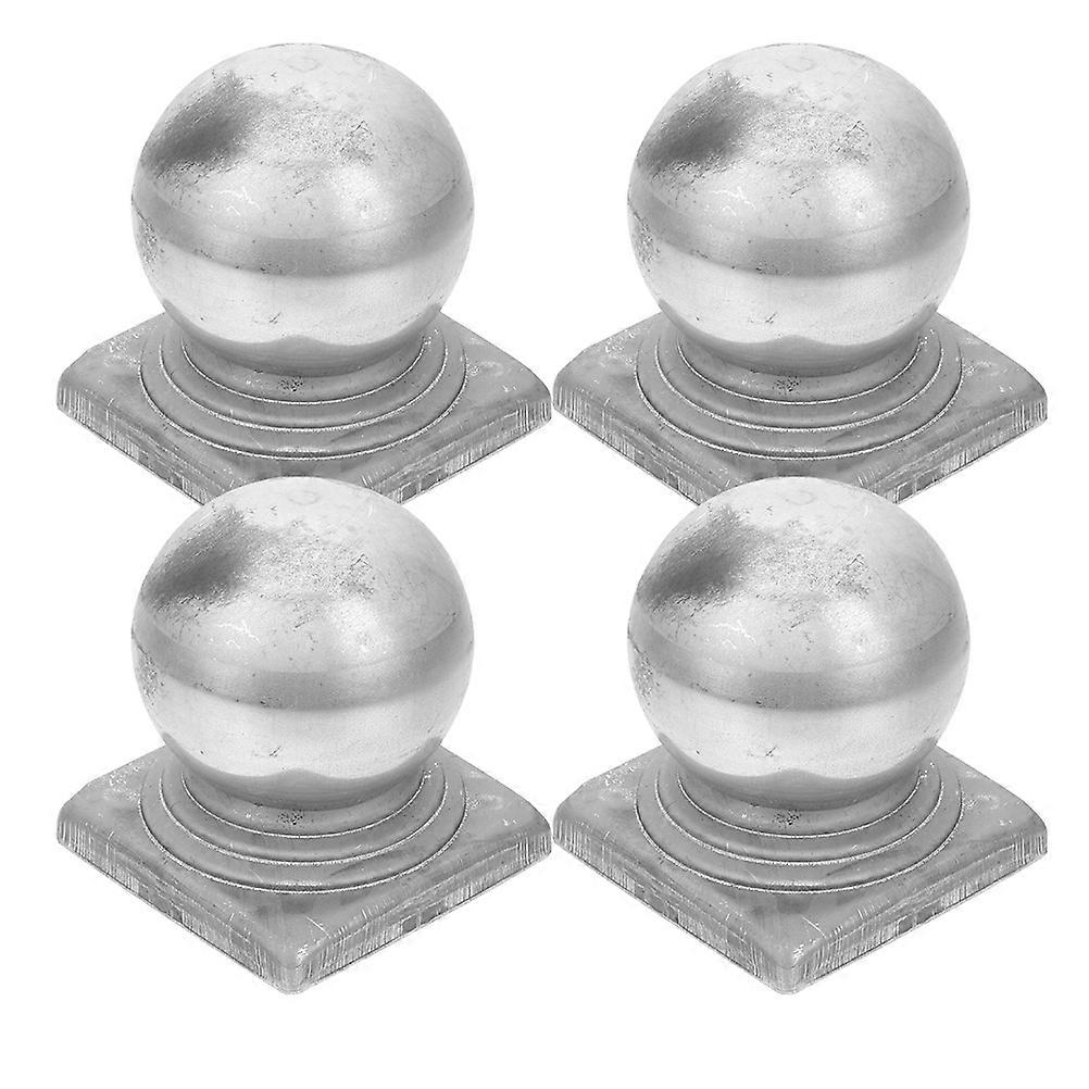 Fence Post Caps Metal for Fence Protector 4Pcs