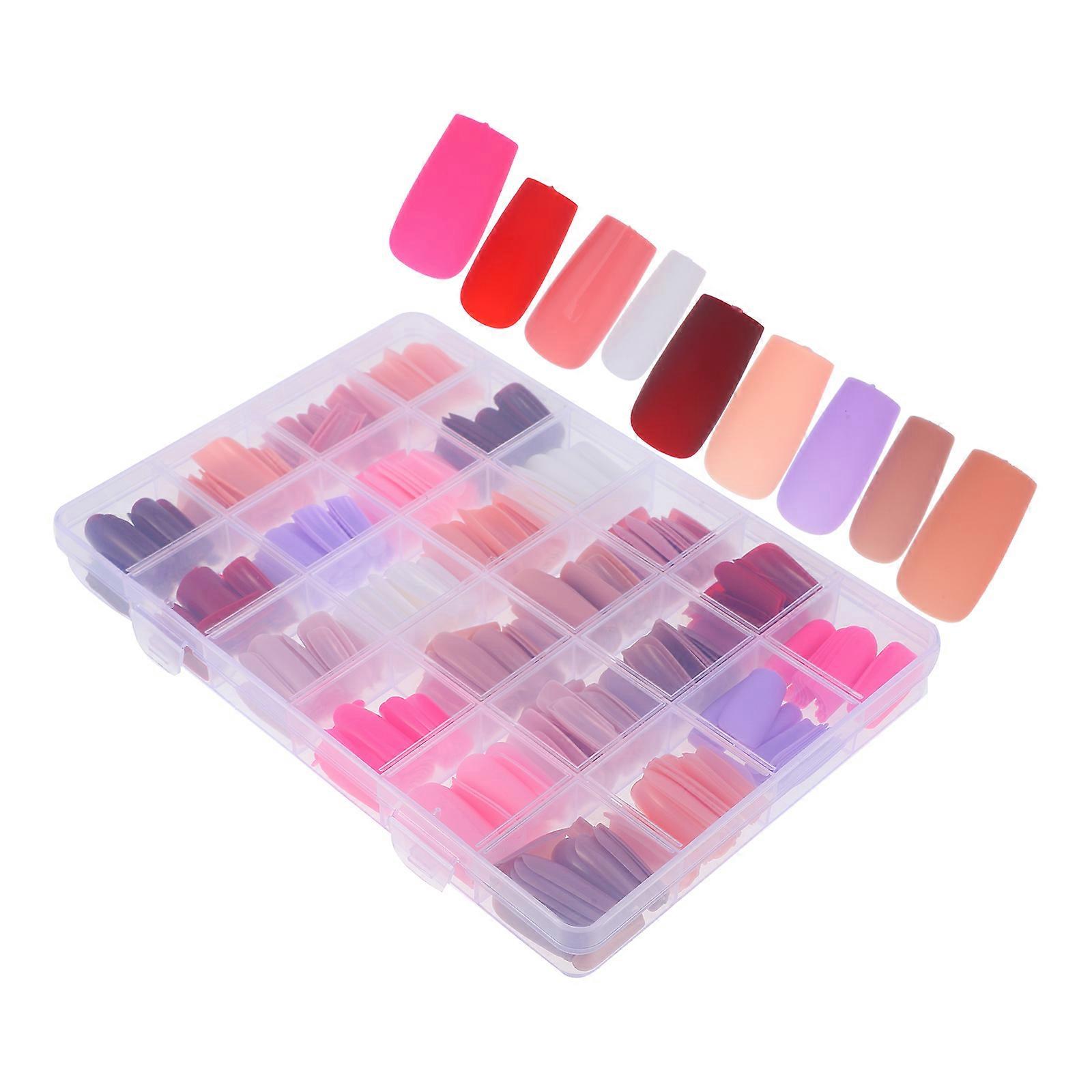Artificial Nails Press on Nails for Nails Abs Multi Color Glossy and Matte Finish Easy to Apply 1Set