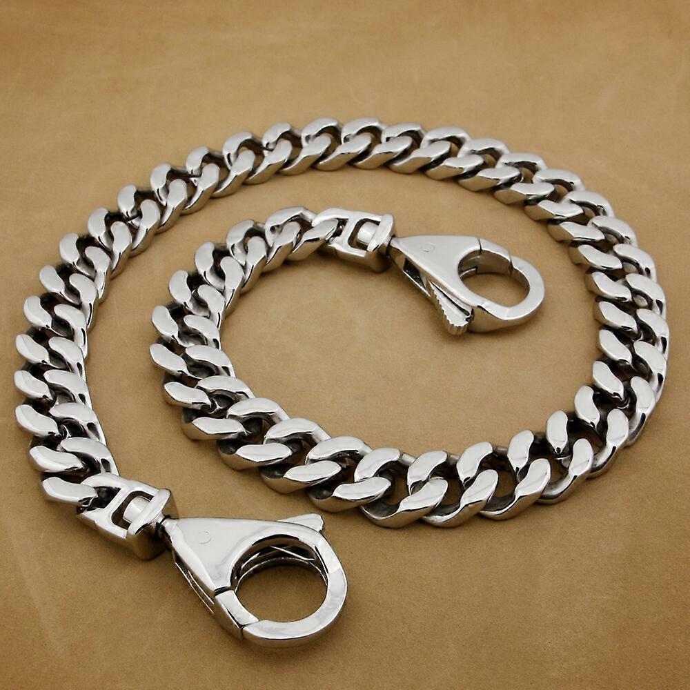 LINSION KeyChain Large Clasp Stainless Steel Biker Wallet Chain 5D006WCD BZ