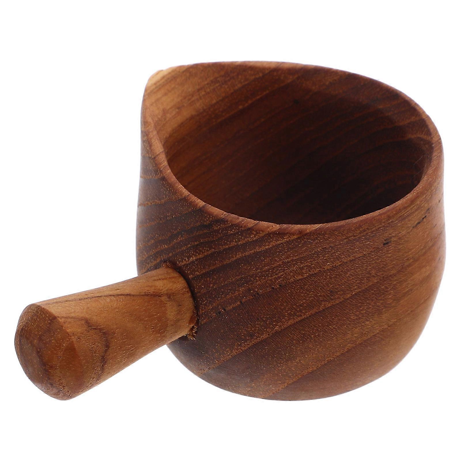 Wooden Gravy Boat Made for Serving with Multi-Functional Wood Pitcher