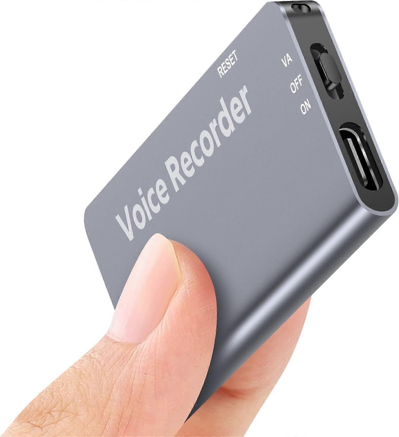 64GB Magnetic Digital Voice Recorder 768 Hours Recording Capacity Voice Activated Noise Reduction Rechargeable Battery