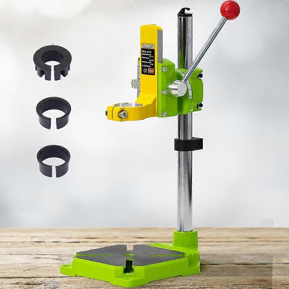 Adjustable Drill Press Stand for Handheld Drill with 0–90° Rotation and HeavyDuty Cast Iron Base