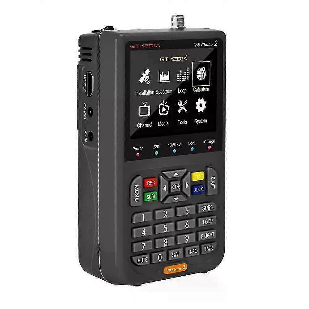 Professional Satellite Finder Meter with Type-C Quick Charge for DVB-S2/S2X Receivers