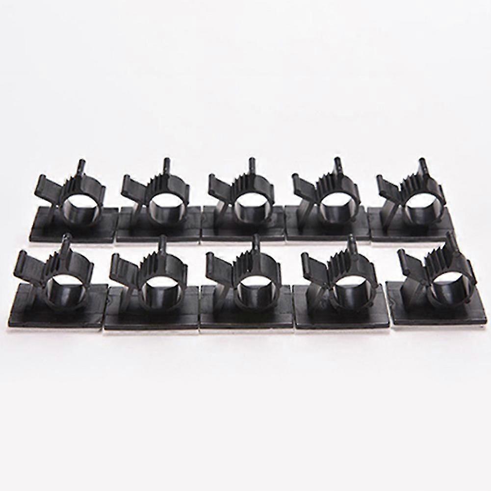10pcs Durable Adhesive Cable Clips Clamps Cord Wire Holder Organizer Management