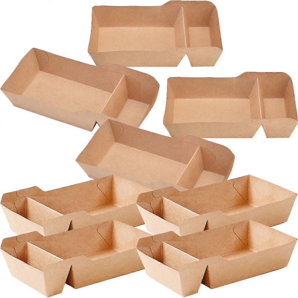 Snack Container Paper Snack Box for Storage Use 60Pcs Light Brown Paper
