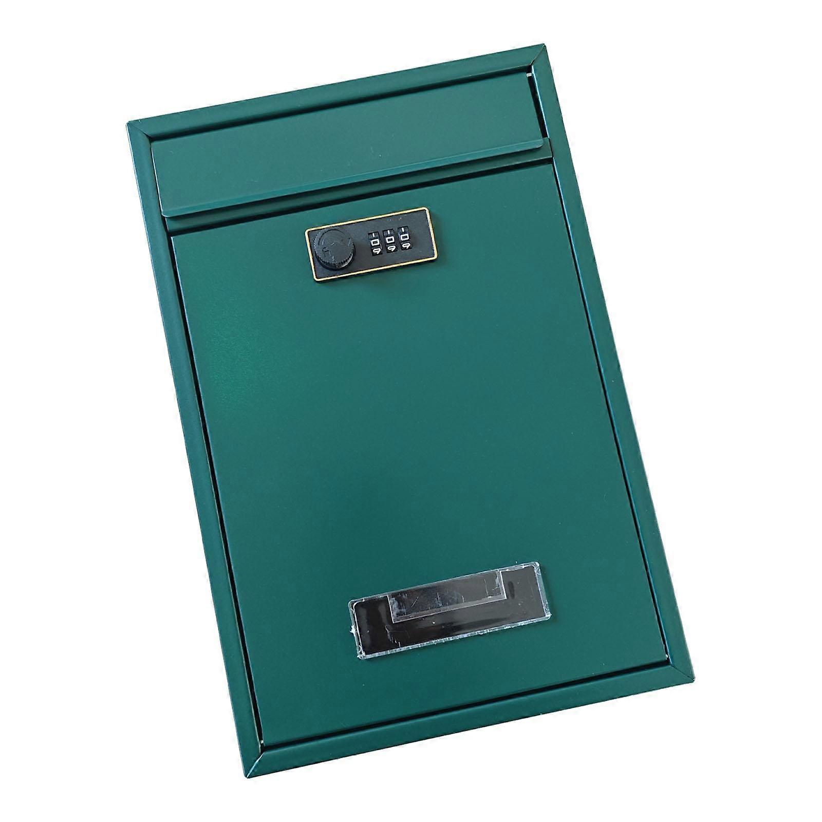 Wall Mounted Locking Mailbox Security Drop Box for Front Door Entryway Home