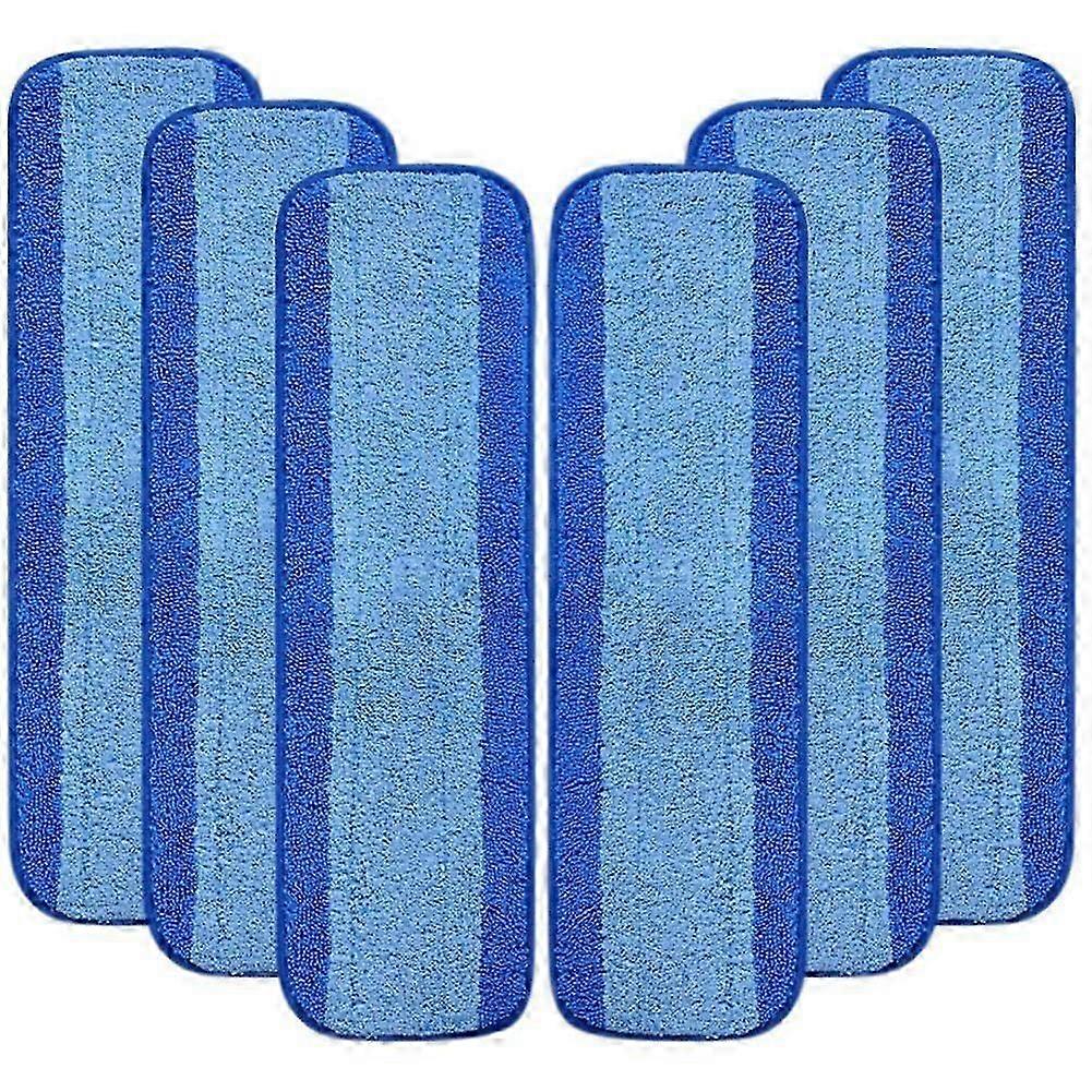 6 Pack Microfiber Cleaning Pads for Premium Spray Mop