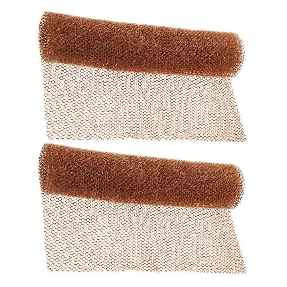 Bathroom Body Scrubber for Exfoliating 2Pcs Coffee Nylon Back Scrubber