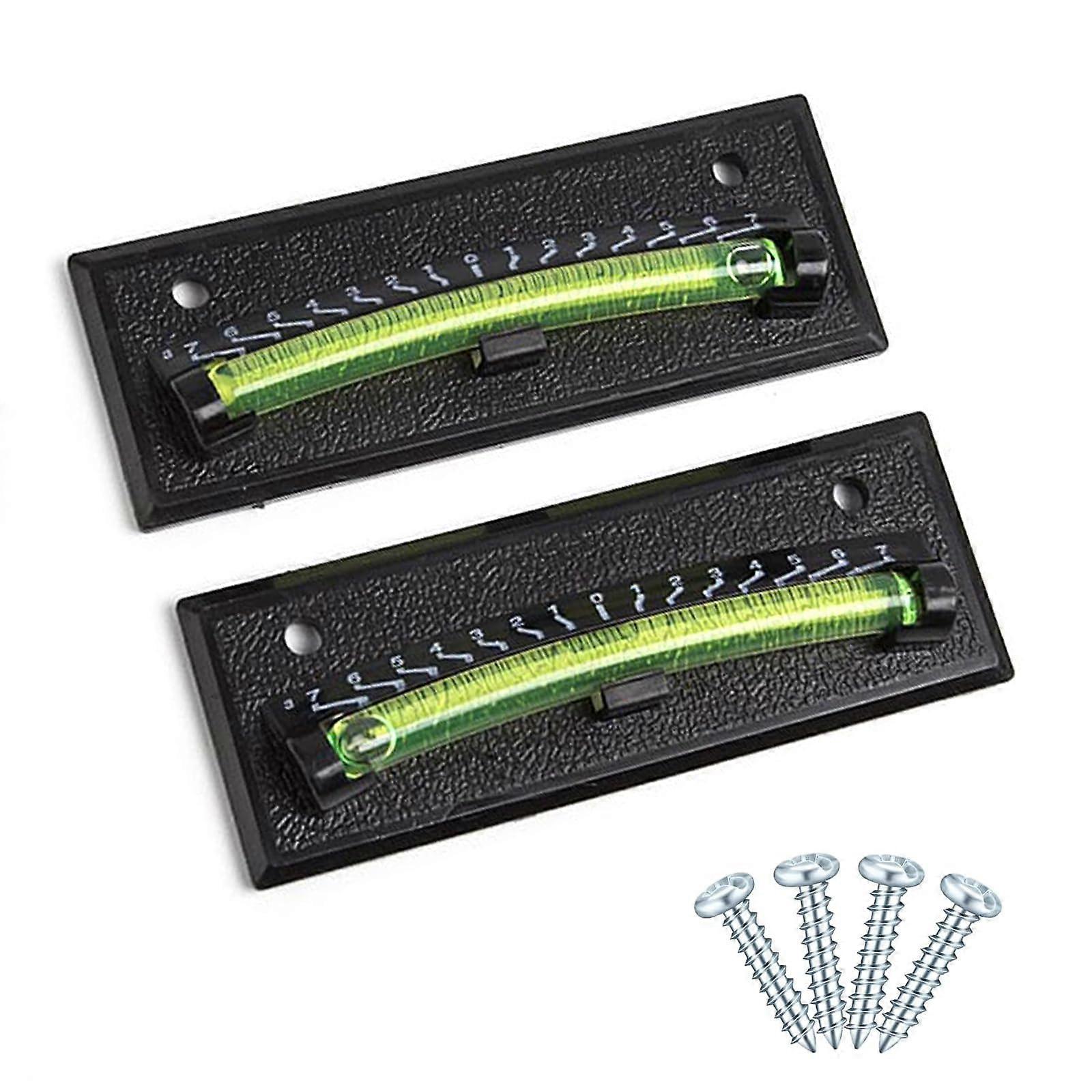 RV Bubble Level 2 Pack with  Visibility Green Liquid for Accurate Camper and Motorhome Leveling