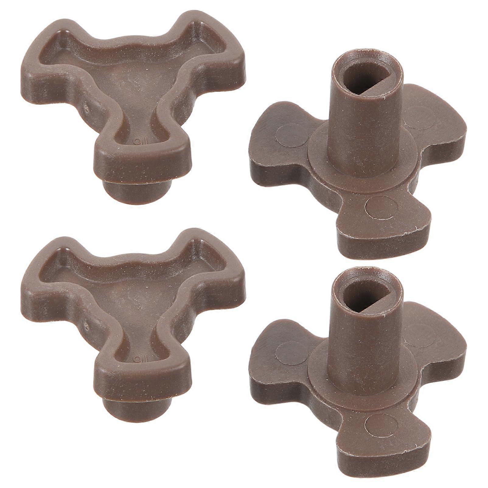 4Pcs YShaped Microwave Turntable Coupler Tray Drive Shaft Replacement Compatible Multiple Brands