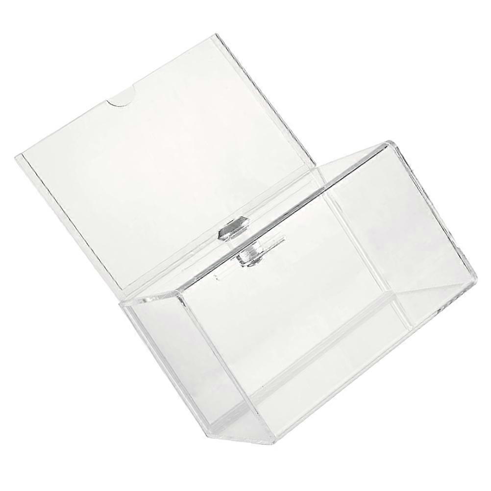 Voting Storage Box Clear Acrylic Box School Use Suggestion Storage Rectangular 1Pcs