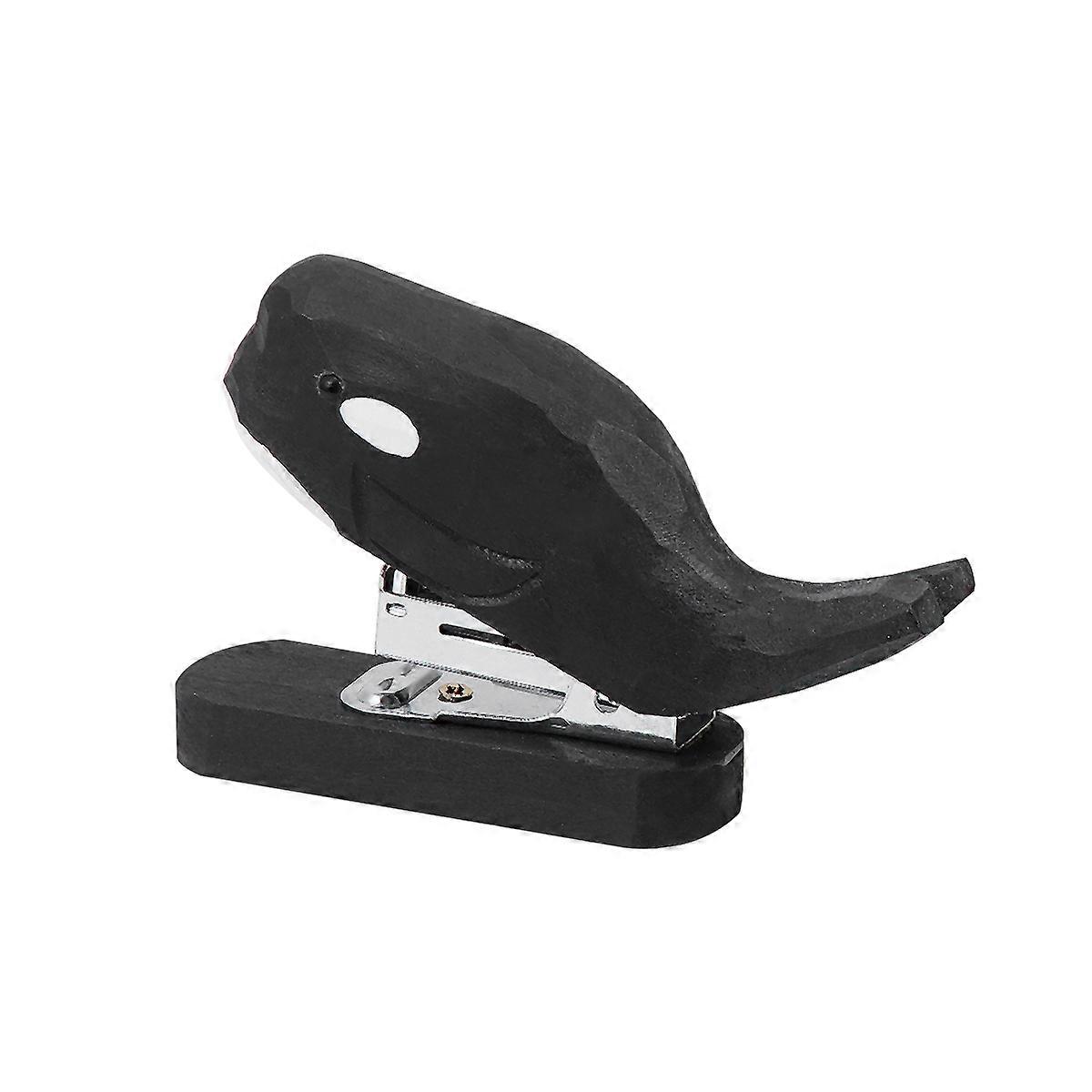 Black Wooden Portable Stapler Student Stationery for Stapling