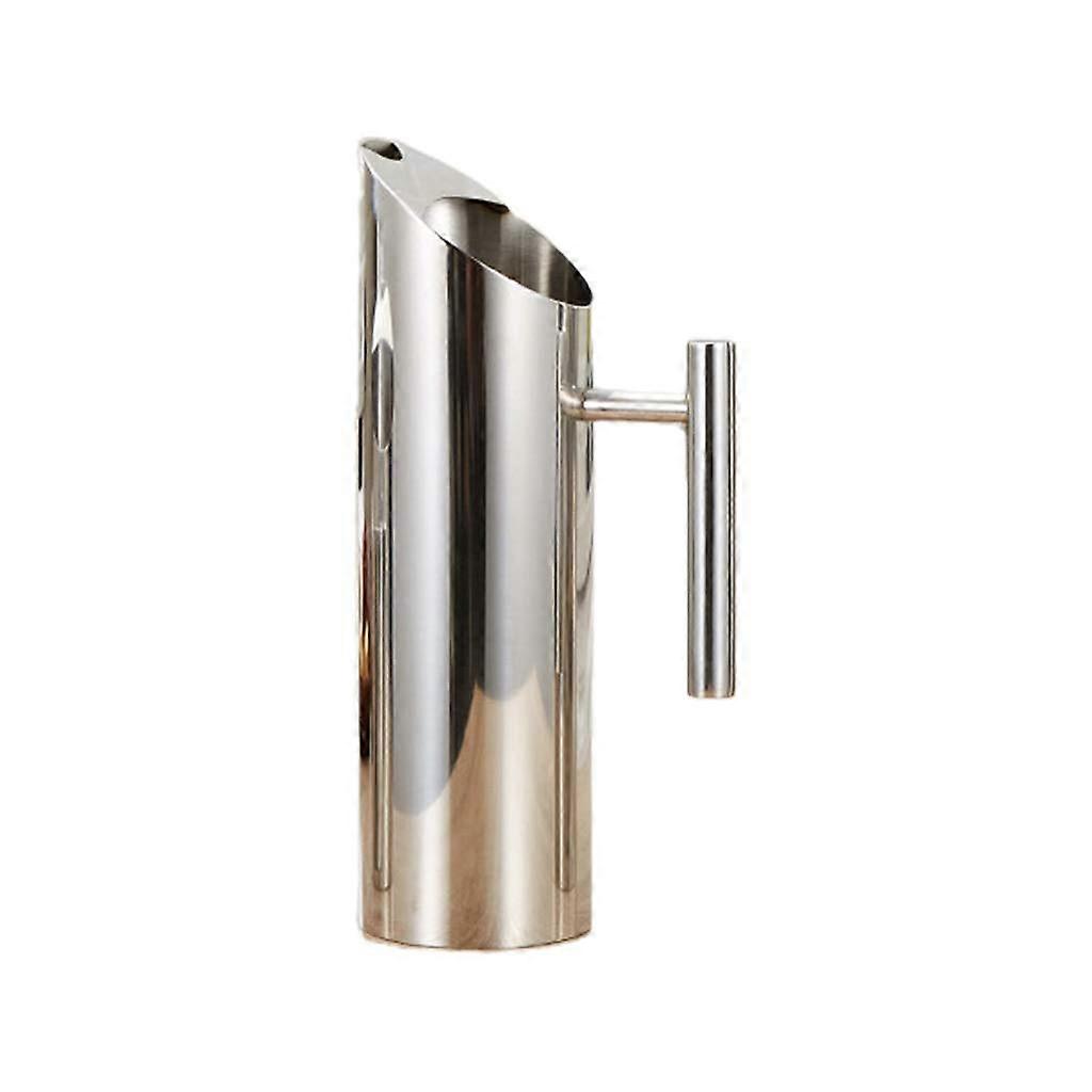 Stainless Steel Pitcher 1.5L Elegant Design for Iced Tea and Cold Beverages Kitchen Server