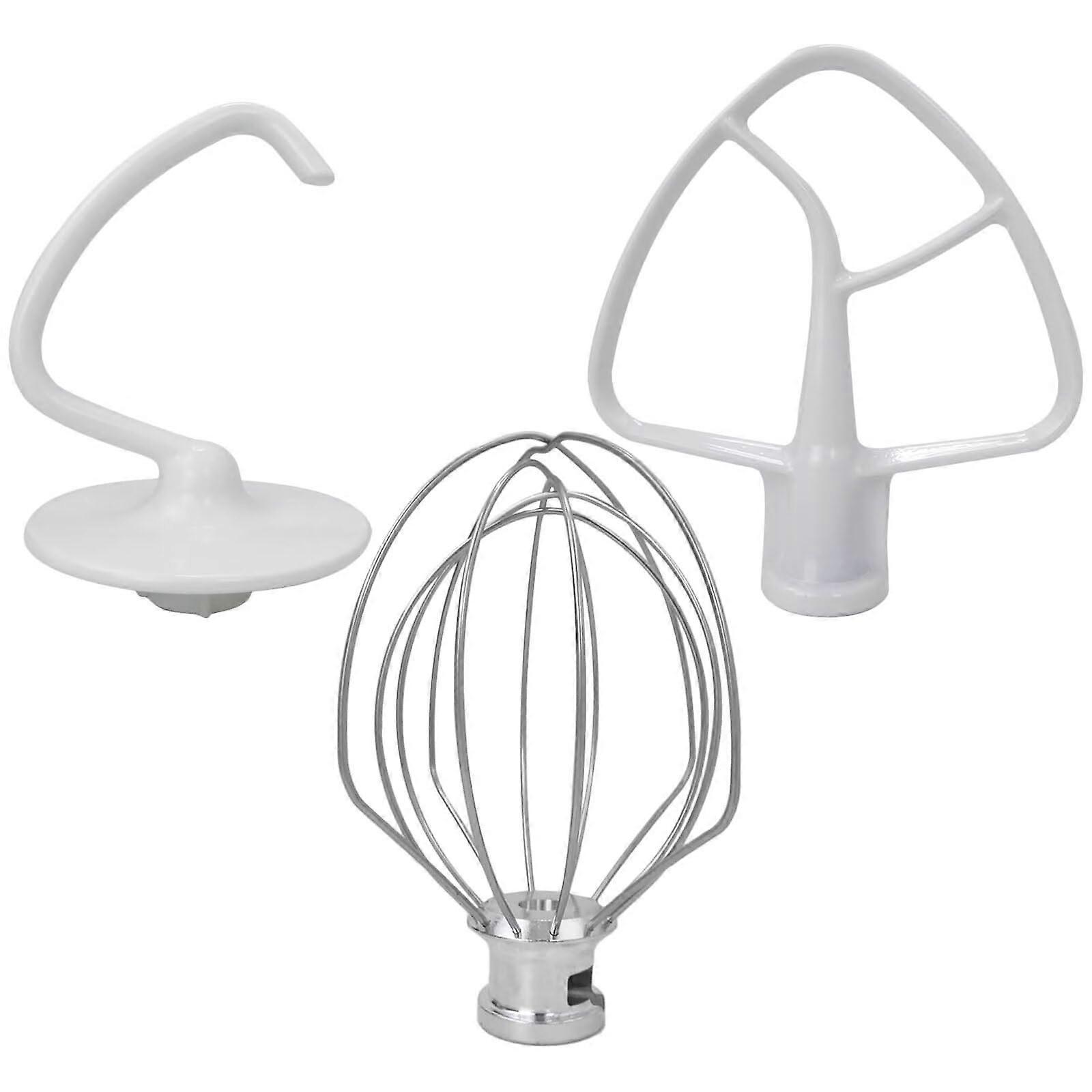Mixer Attachments Set for 4.5 Quart TiltHead KitchenAid K45SS with Whip Dough Hook Paddle