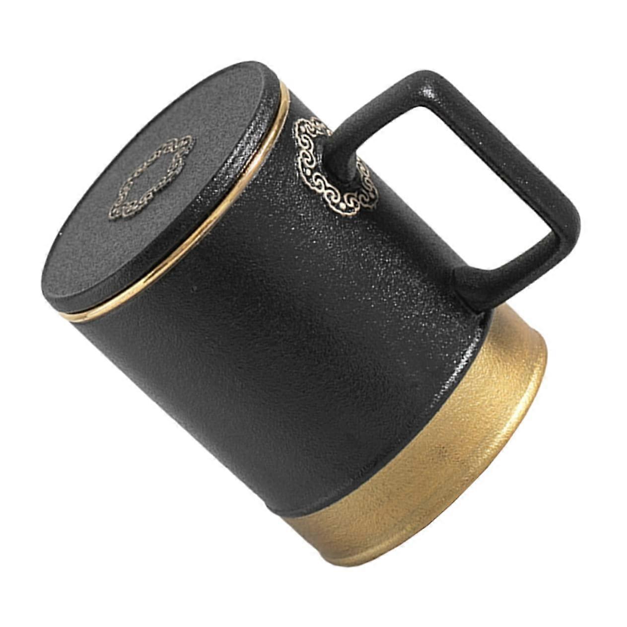Chinese Style Tea Infuser Mug with DustProof Lid, Ceramic Tea Cup with Filter and Handle