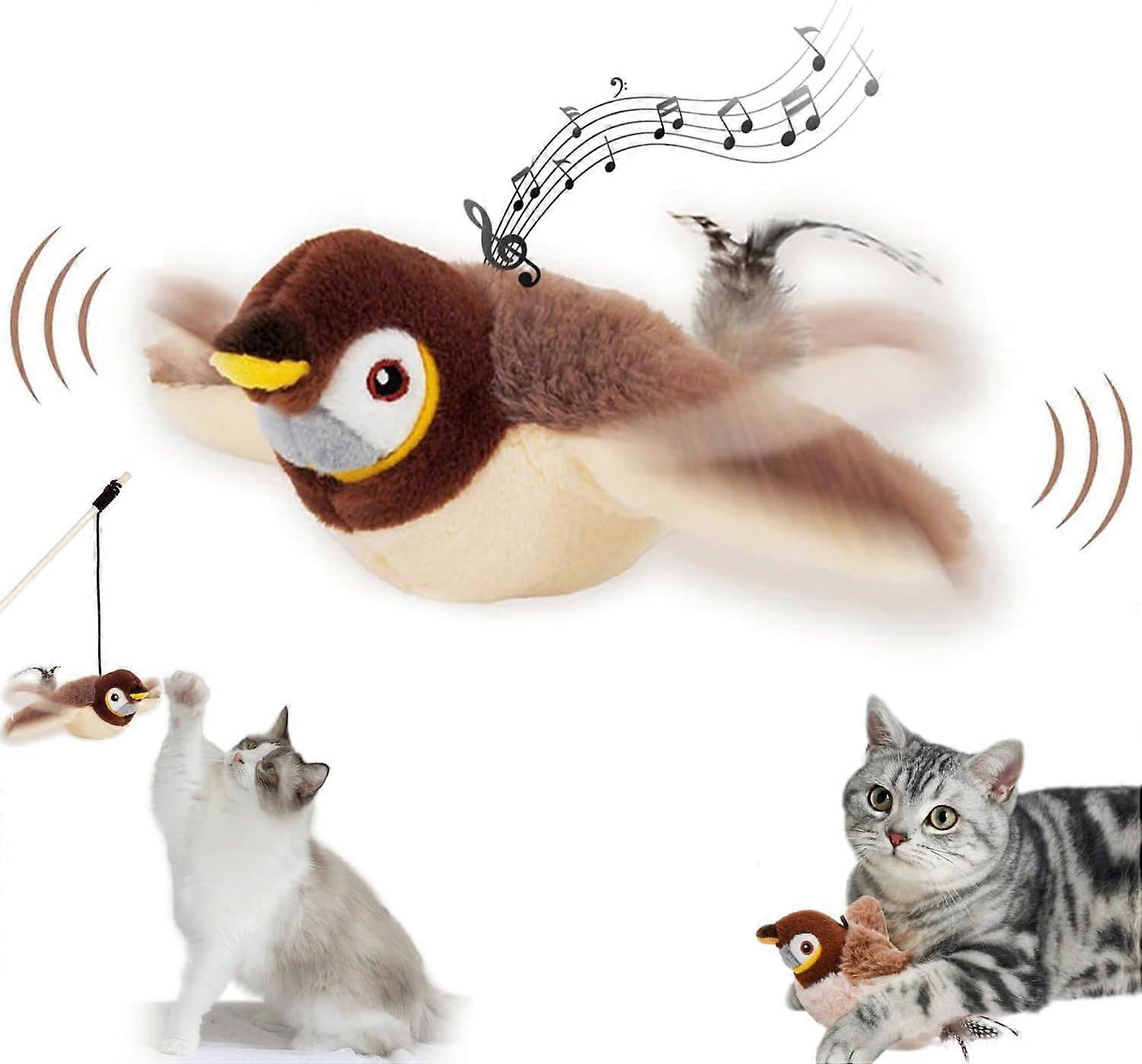 Interactive Cat Toy Bird Fluttering, Flying Bird Cat Toy, Cat Toy Interactive