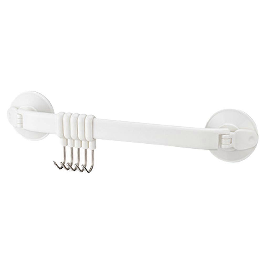 Suction Cup Wall-Mounted Storage Hook for Hanging White Kitchenware Rack