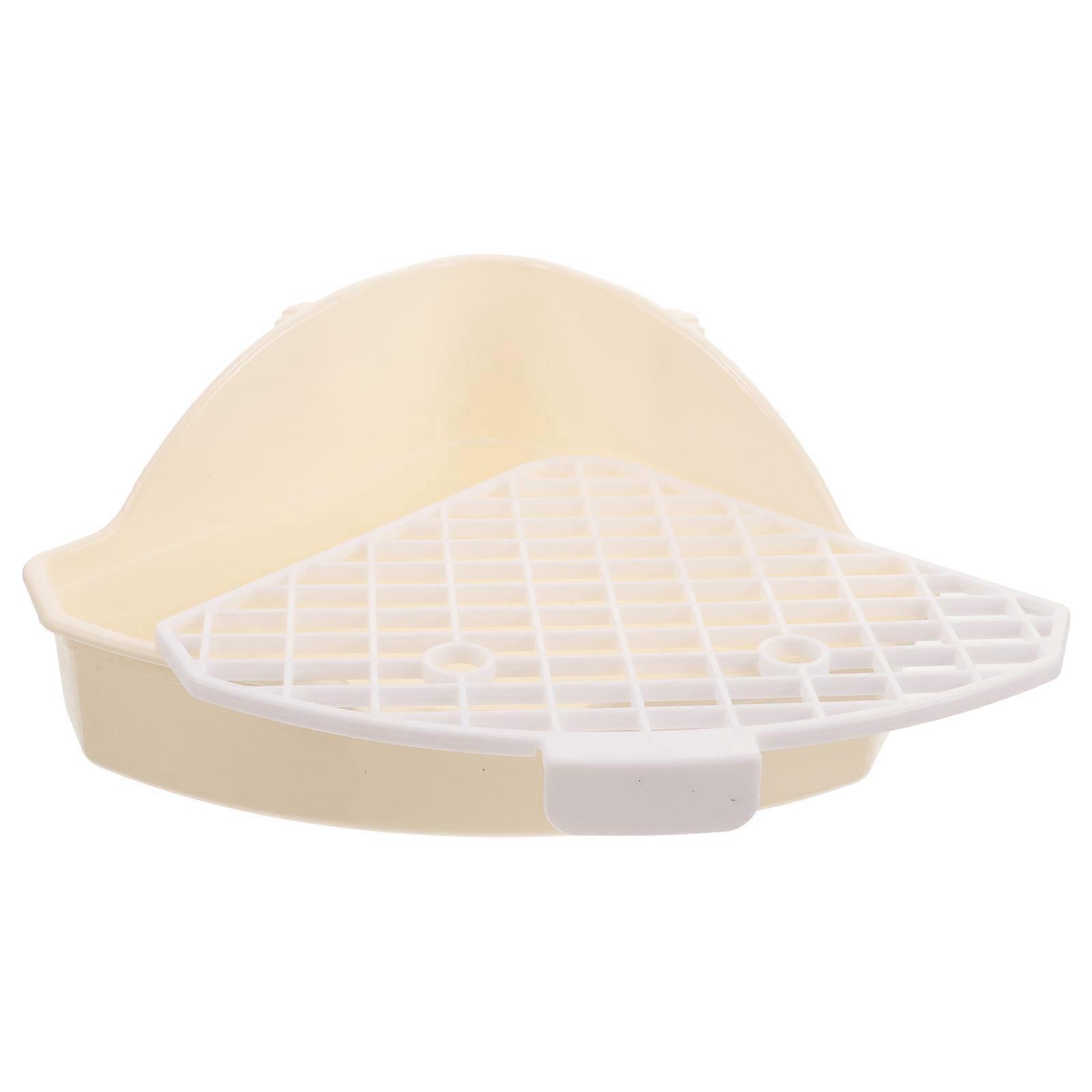 Pet Urinal Potty Plastic Triangle Litter Pan for Small Animal Training