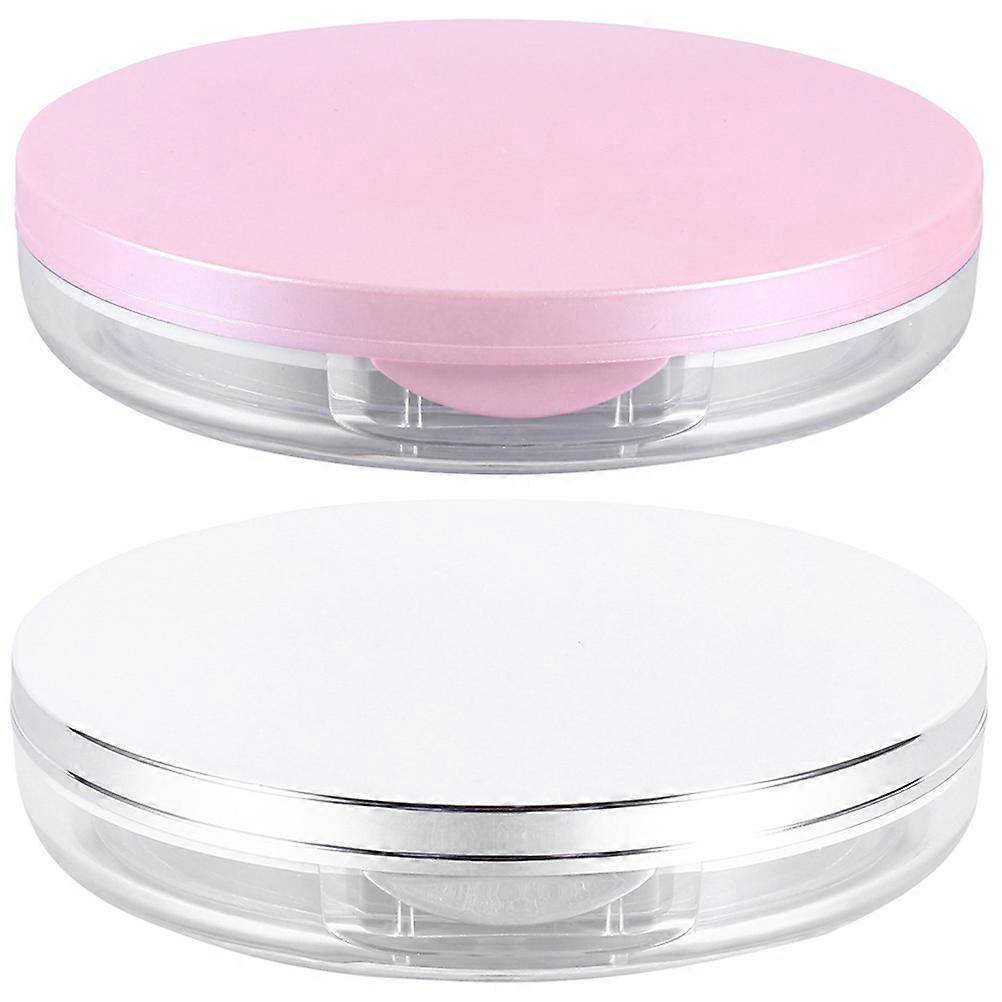 Makeup Sponge Holder Powder Puff Storage Container for 6Sets Assorted Colors