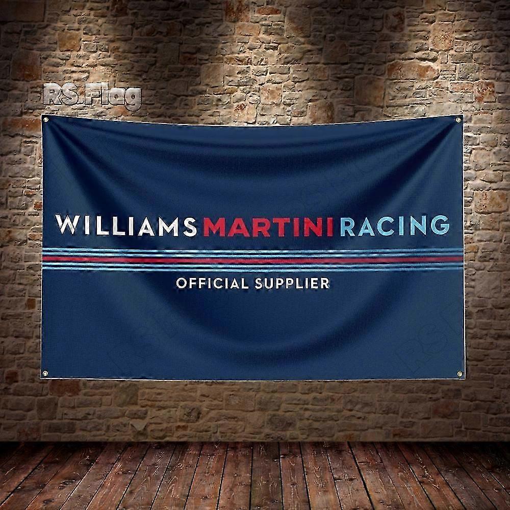 Bandera de carreras Martini de 3 x 5 pies, poliéster, impresa, para decoración de garaje
