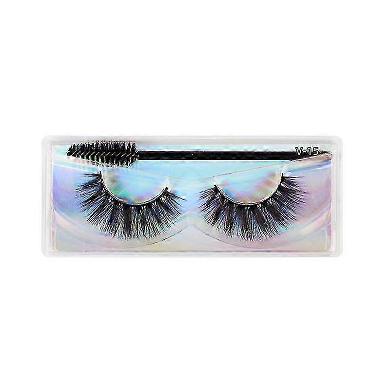 1Pair 3D False Eyelashes Lashes Makeup Natural Long False Eyelashes Makeup Fluffy