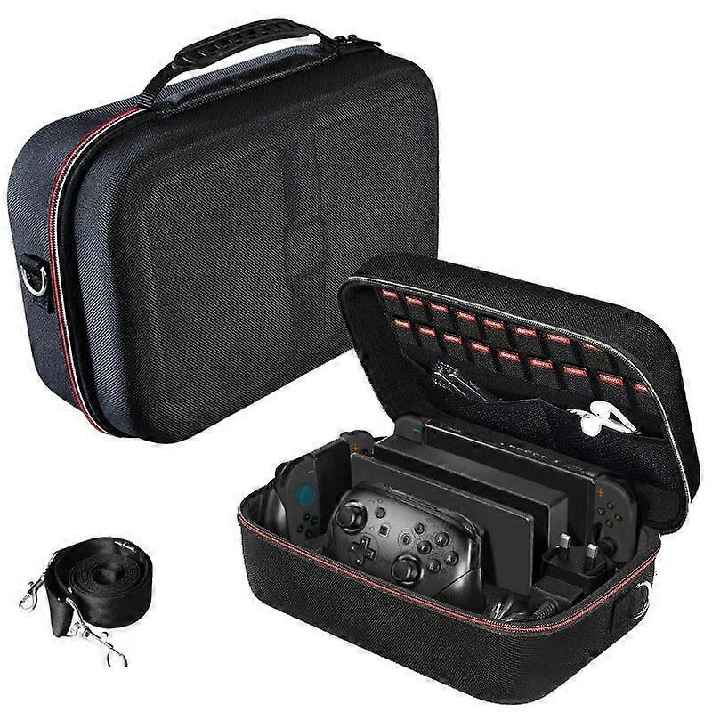 For Switch 2 Hard Shell Carrying Case With Removable Inner Compartment for Console and Full Accessories Set