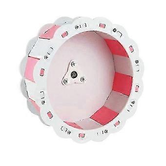 2025 Hamster-Laufrad 7,48", geräuschloser Spinner mit Basis, Laufrad aus Holz, Sonnenblumen-Design für