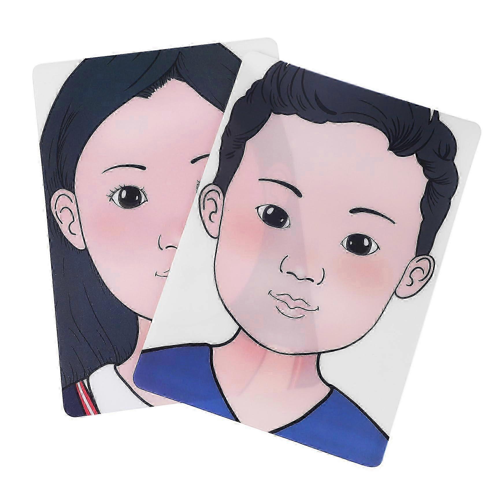 Reusable Face Painting Practice Board for Beginners, Washable Makeup Template with Easy Clean Surface