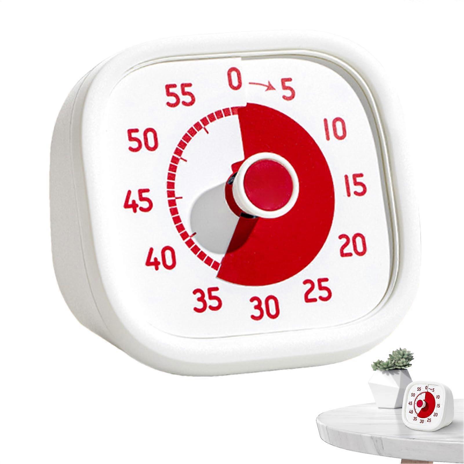 Visual Timer for Kids 60 Minute Silent Countdown Clock with Easy Knob Control and Non Slip Base