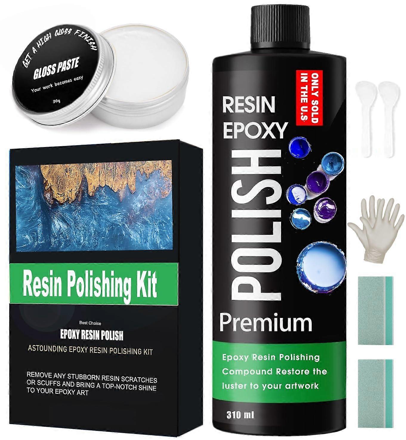 Epoxy Resin Polishing Kit with  Gloss Restoration and Scratch Removal Compound Set