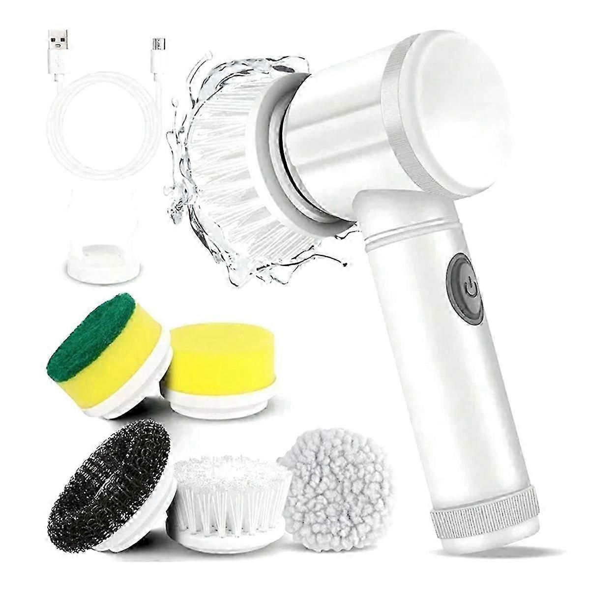 Electric Rotate Scrubber Cordless Rotate Scrubber with Replaceable Brush Heads