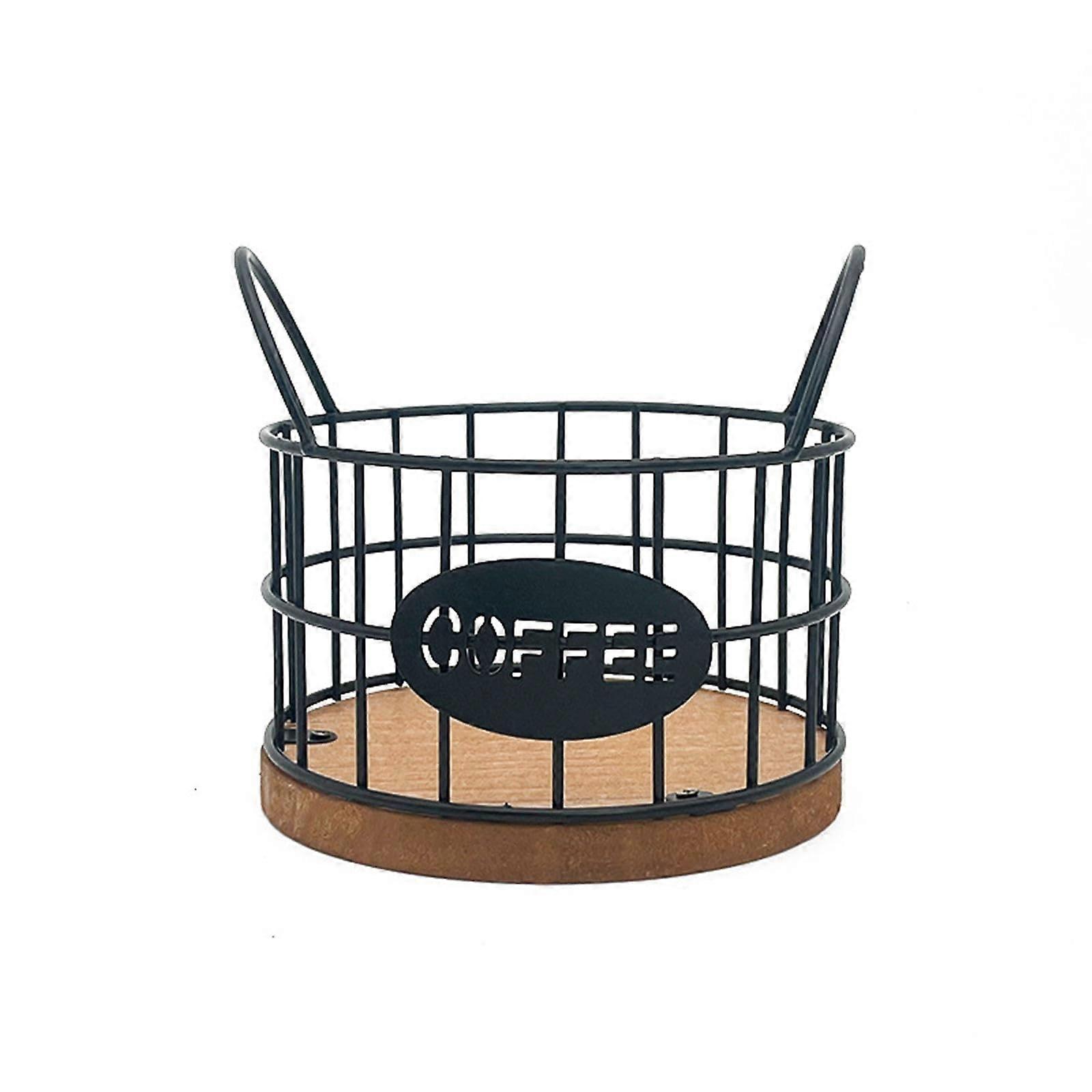 Coffee Pod Holder Large Capacity Rust Resistant Basket for Kitchen Counter Espresso Capsule Storage