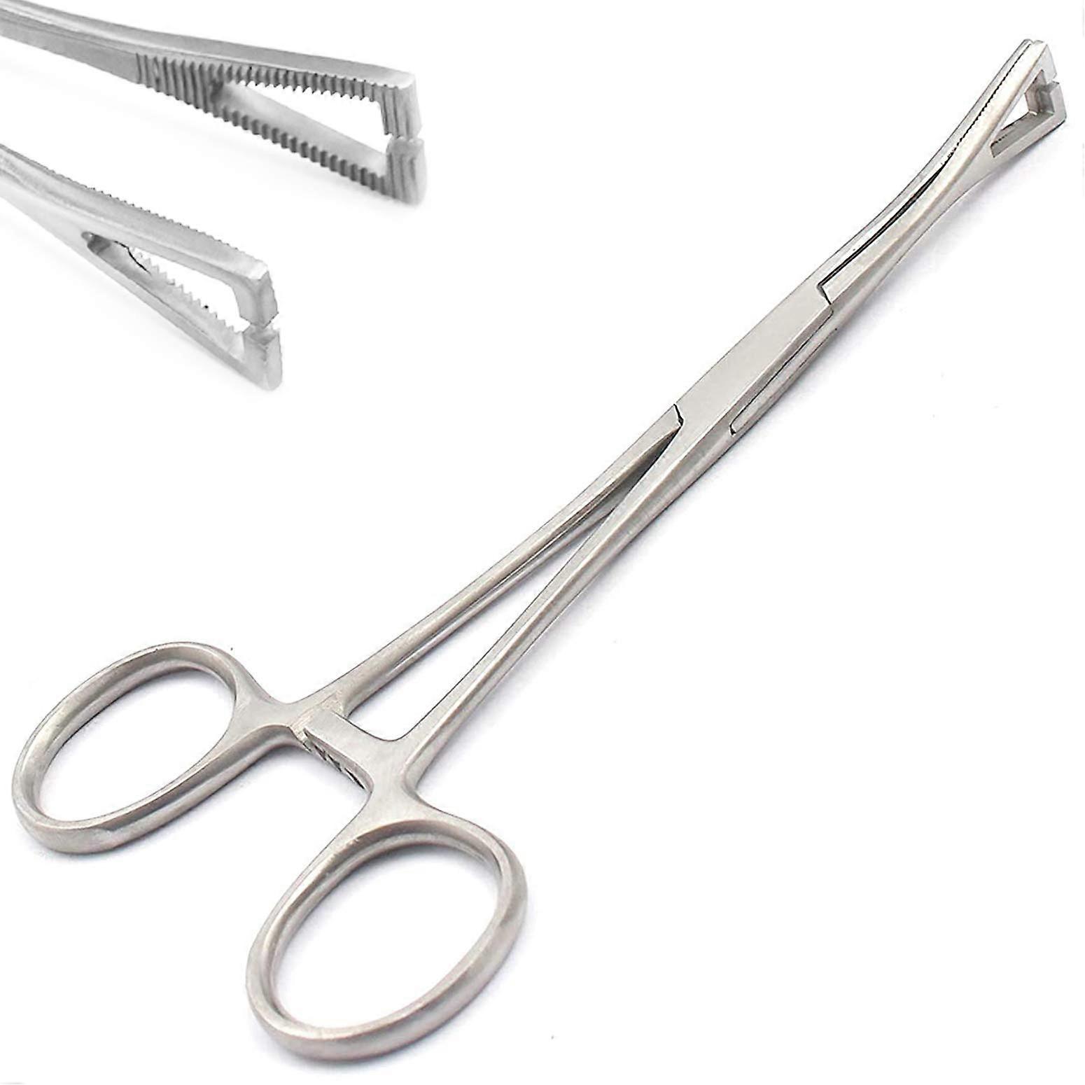 Slotted Mini Body Piercing Forceps with Secure Grip and Precision Tips Stainless Steel