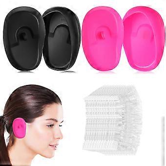 Silicone Ear Covers Hairdressing Shower Protector 4Pairs for Salon Use