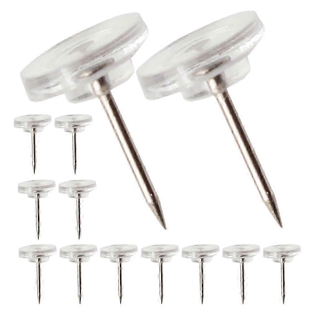 Clear Plastic Cork Pushpins for Home Office Use with Lightweight Compact Size 50Pcs