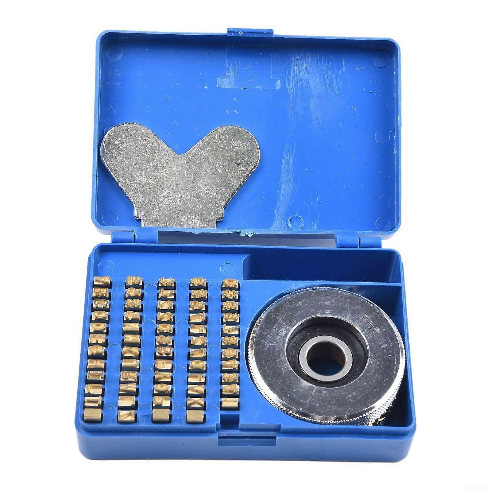 Continuous Band Sealer Embossing Printing Wheel Set, 104 Alphanumeric Copper Characters, 50mm Diameter